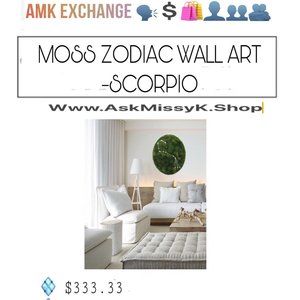 SCORPIO ♏️ MOSS ZODIAC WALL ART Is On Sale NOW At Www.AMKExchange.Org 🗣💲🛍👤👥